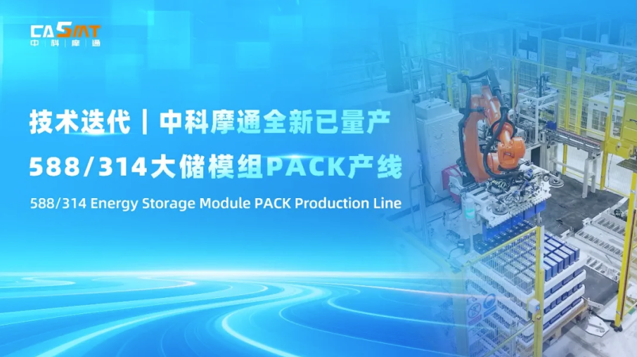技术迭代｜乐鱼体育网页版全新已量产 588/314 大储模组PACK生产线
